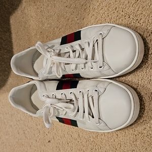 Gucci Ace Leather Sneakers -Size 39/9